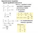 Egyenlet rendszer – megoldás kép 1
