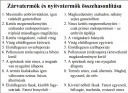 Nyitvatermő-zárvatermő – megoldás kép 1
