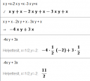 Jól csináltam ezt az algebrai feladatot?  – megoldás kép 1