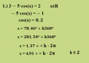 Matematika feladatsor – megoldás kép 1