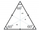 Egy szabályos ∆ kerülete 54 cm. Mekkora a ∆ területe, a ∆ köré és a ∆-be írható kör sugara? – megoldás kép 1