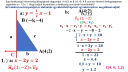  Egy derékszögű háromszög átfogójának végpontjai: A (4;2) és B (-6;-4). A B csúcson átmenő befogóegyenes egyenlete y= 1/2x-1. Hogy tudjuk kiszámítani a derékszög csúcsának koordinátáit? – megoldás kép 1
