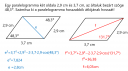 Paralelogramma hosszabbik átlója – megoldás kép 1