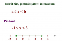 Matematika (intervallumok)  – megoldás kép 3