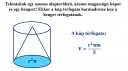Terület, kerület, térfogat, felszín  – megoldás kép 1