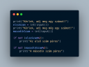 Python feltételes elágazodás – megoldás kép 1