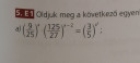 Exponenciális egyenletek – feladat kép 1