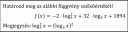 Szélsőérték kiszámítása - Matematika 11. osztály – feladat kép 1
