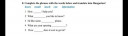 Complete the phrases with the words below and translate  into Hungarian  – feladat kép 1