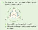 Szerkeszd meg egy 4 cm oldalú szabályos háromszög beírt és körülírt körét!  Számítsd ki e körök sugarát! Milyen kapcsolat van e körök sugarai között? – feladat kép 1