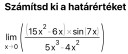 Számitsd ki a határértéket – feladat kép 1