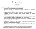 C++ programozás – feladat kép 1