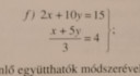 Egyenletrendszerek  – feladat kép 1