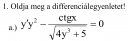 Differenciálegyenlet – feladat kép 1
