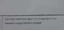 Matematika felszín és térfogat  – feladat kép 1