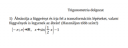 Matematika dolgozat – feladat kép 1