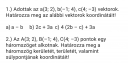 Vektorok? – feladat kép 1
